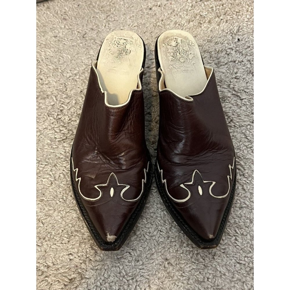 The Old Gringo Brown Pointed Toe Mules 8.5